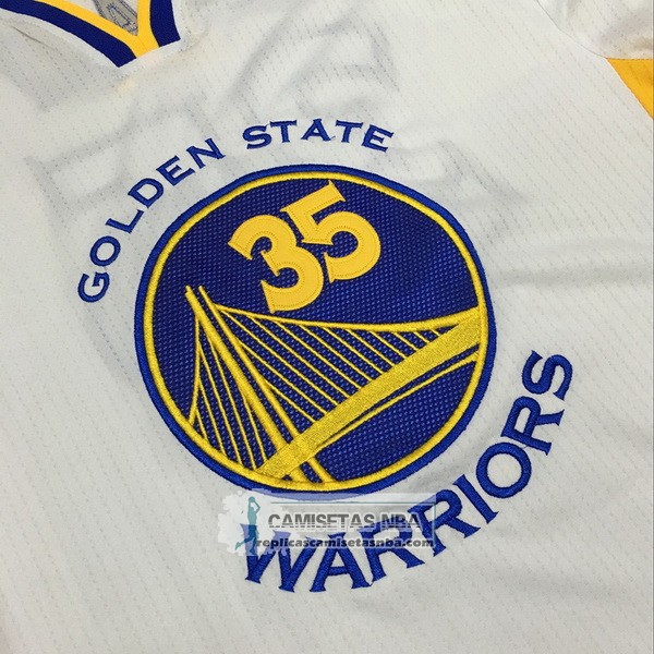 Camiseta Autentico Manga Corta Warriors Duarant Blanco